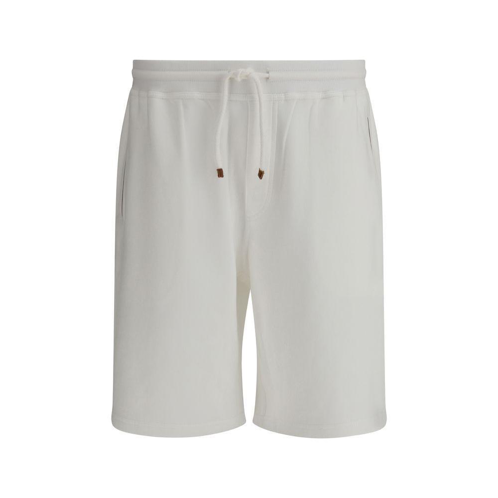 Brunello Cucinelli Tracksuit Shorts 1728,72470364320,Brunello Cucinelli,Clothing,Men,Men - Clothing,New with tags,Shorts - Men - Clothing,White,XS BR-MW8633318GC7220-XS