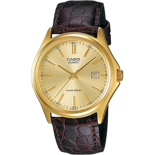 CASIO COLLECTION Mod. DATE LEATHER - GOLD WATCHES