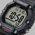 CASIO COLLECTION & VINTAGE CASIO SPORT COLLECTION Mod. OVERSIZE 10 YEARS BATTERY - BLACK AE-1600H-1AVEF Gent,Gent Ready stocked Watches,READY STOCKED WATCHES,Watches for Men - Watches,Wristwatch