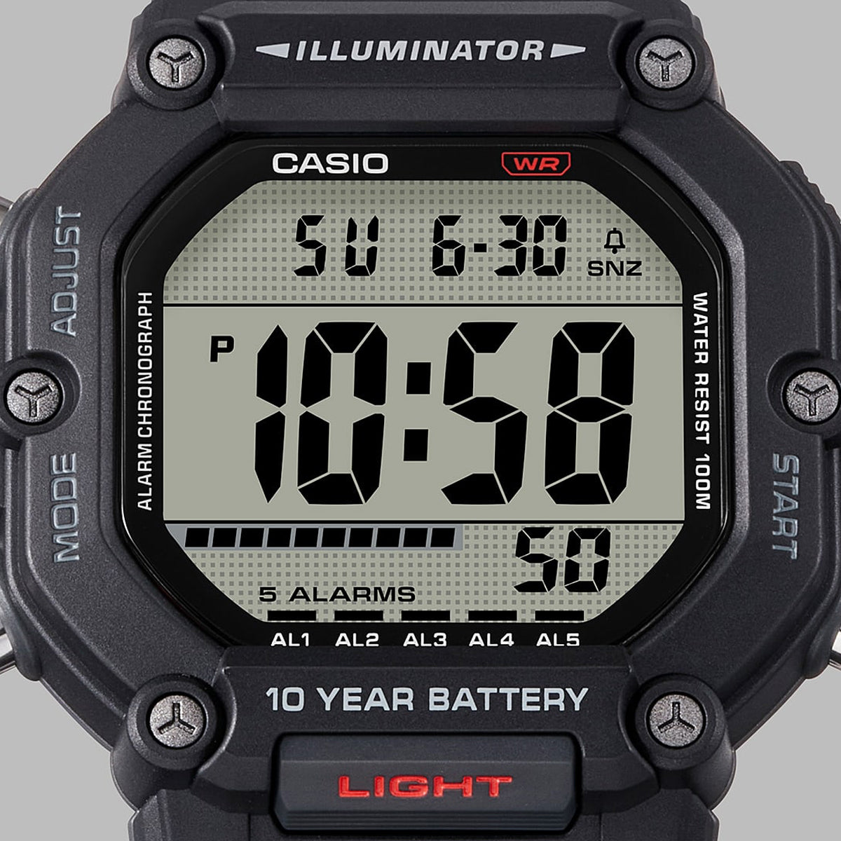 CASIO COLLECTION & VINTAGE CASIO SPORT COLLECTION Mod. OVERSIZE 10 YEARS BATTERY - BLACK AE-1600H-1AVEF Gent,Gent Ready stocked Watches,READY STOCKED WATCHES,Watches for Men - Watches,Wristwatch