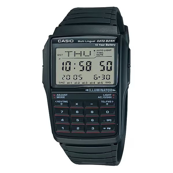 CASIO VINTAGE Mod. DATABANK CALCULATOR - BLACK WATCHES