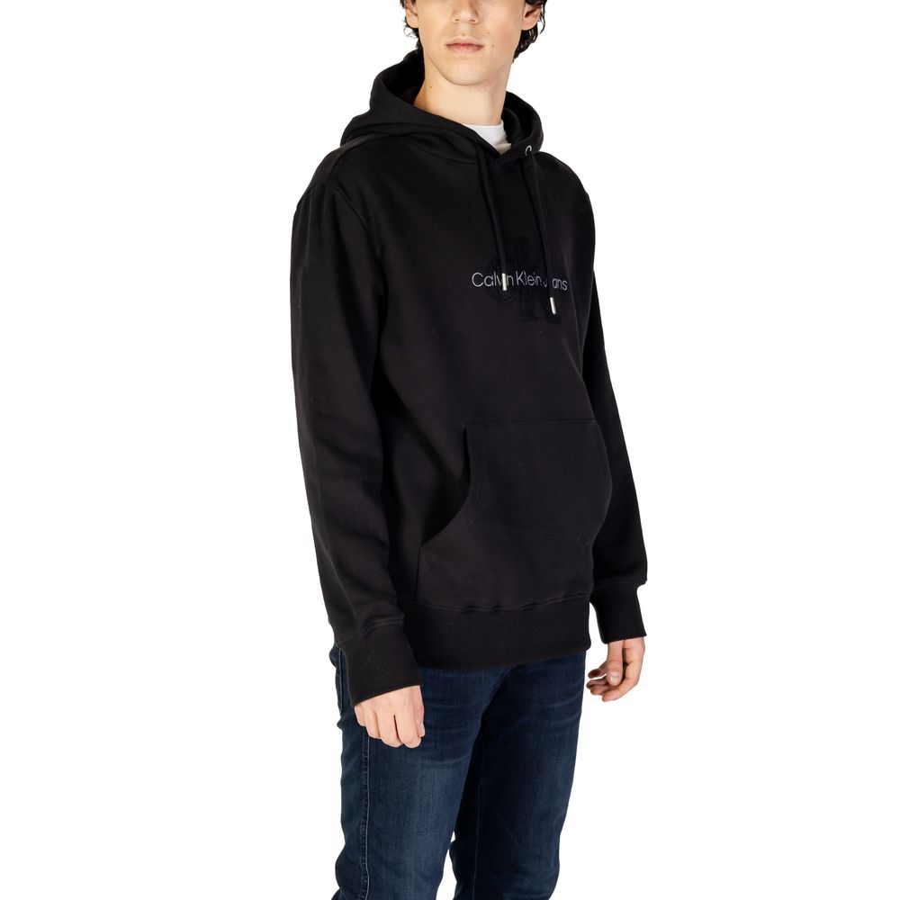 Calvin Klein Jeans Black Cotton Hoodie