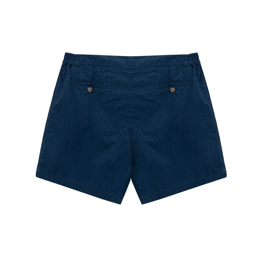 Canali Blue Polyamide Swim Short CA-9192673-L
