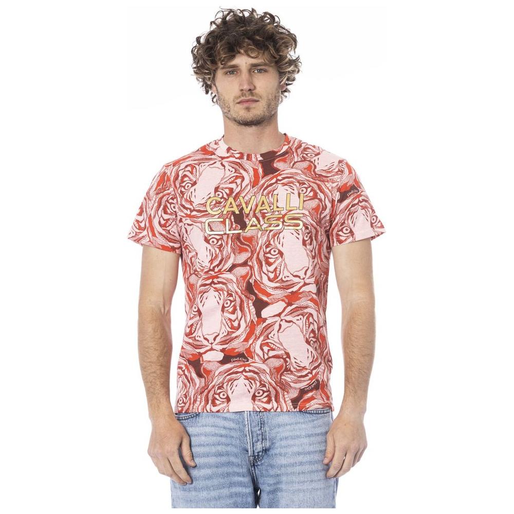 Cavalli Class Cavalli Class Red Cotton Men T-Shirt CA-24345-M 1728,67345744032,Cavalli Class,M,Men,New with tags,Red,T-Shirts - Men - Clothing