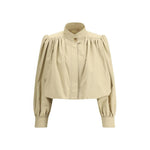 Chloé Cropped Jacket 1728,72470364320,Beige,Chloé,Clothing,IT40 | M,Jackets & Coats - Women - Clothing,New with tags,Women,Women - Clothing Chloé CH-CH25UVE2111823I-IT40 | M