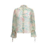 Chloé Sheer Blouse 1728,72470364320,Chloé,Clothing,IT38 | S,IT40 | M,Multicolor,New with tags,Shirts - Women - Clothing,Women,Women - Clothing Chloé CH-CH25UHT5045924T-IT38 | S