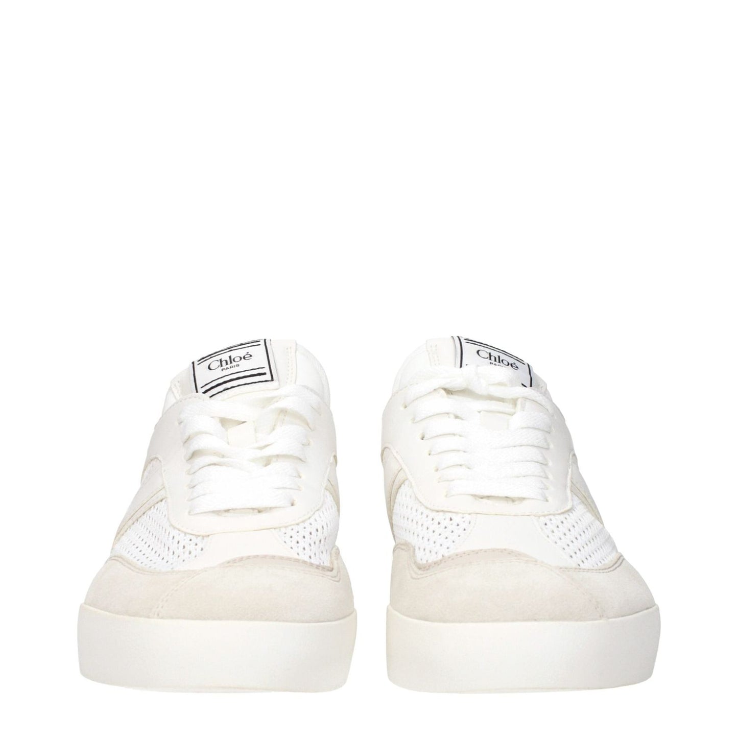 Chloé White Fabric Low Tops CH-15269039243529-EU40/US10