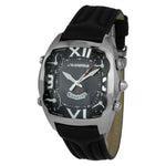 Chronotech Chronotech Black Leather Watch CHCT7677M02AC 1728,Black,Chronotech,Men,New with tags,Watches for Men - Watches