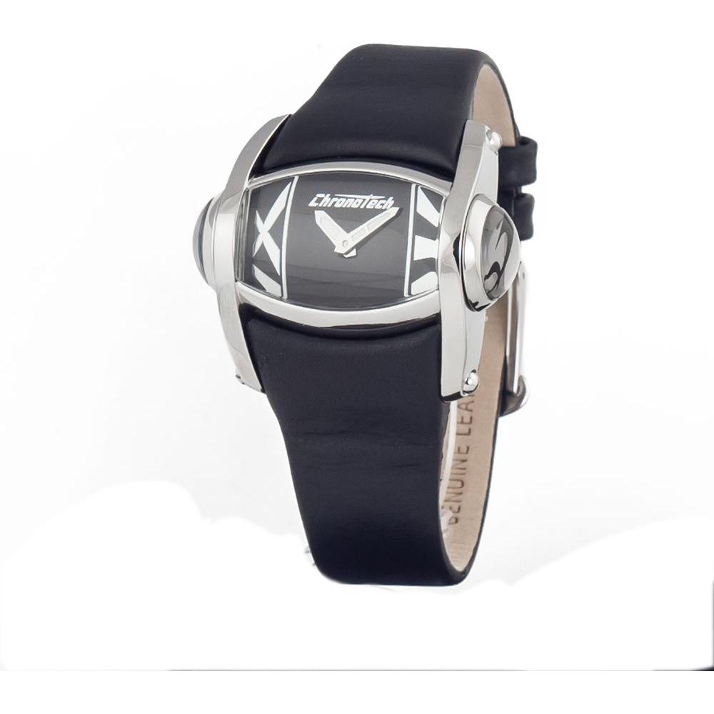 Chronotech Chronotech Black Leather Watch CHCT7681L02AC 1728,Black,Chronotech,New with tags,Watches for Women - Watches,Women