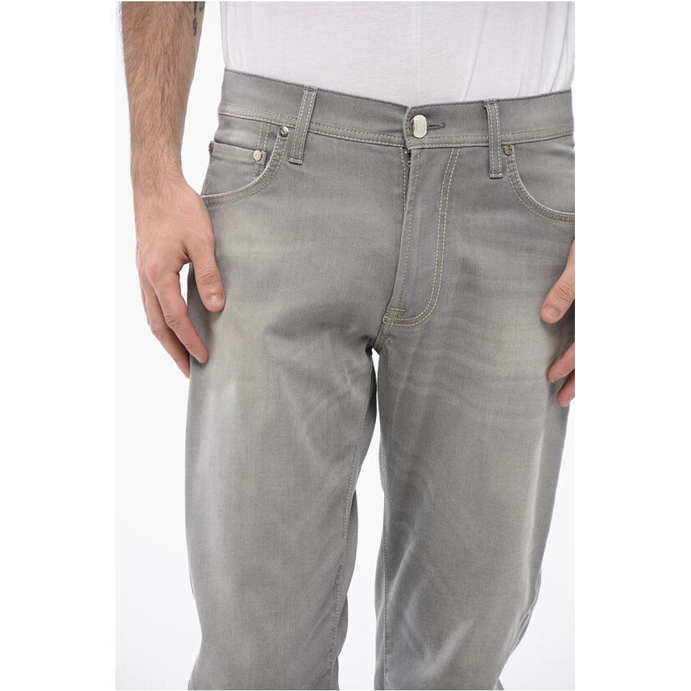 Corneliani ID Straight Leg Stretch Denim Jeans 19cm