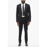 Corneliani Wool Blend Suit With Jetted Pockets