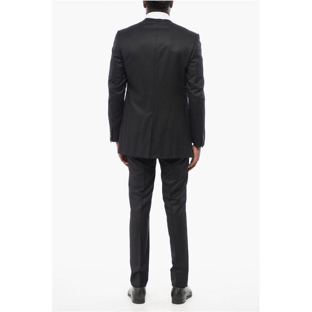 Corneliani Wool Blend Suit With Jetted Pockets