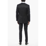 Corneliani Wool Blend Suit With Jetted Pockets