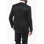 Corneliani Wool Blend Suit With Jetted Pockets