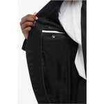 Corneliani Wool Blend Suit With Jetted Pockets