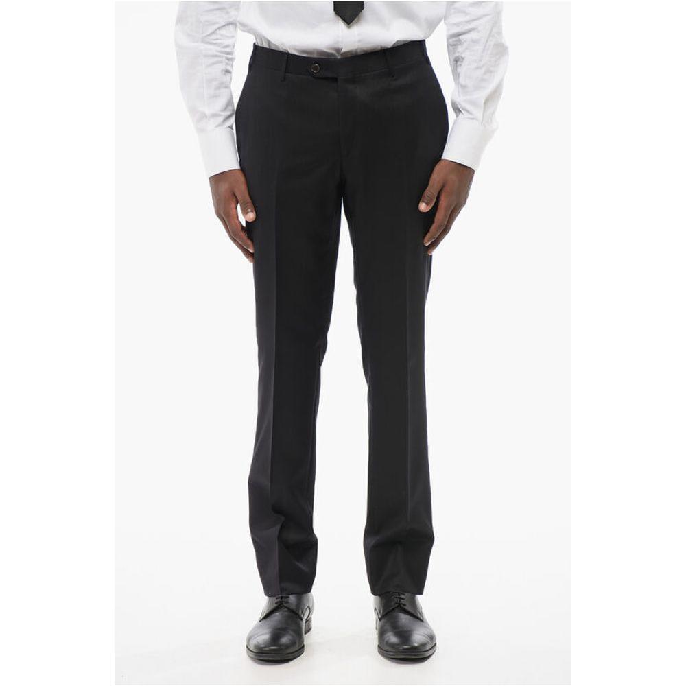 Corneliani Wool Blend Suit With Jetted Pockets
