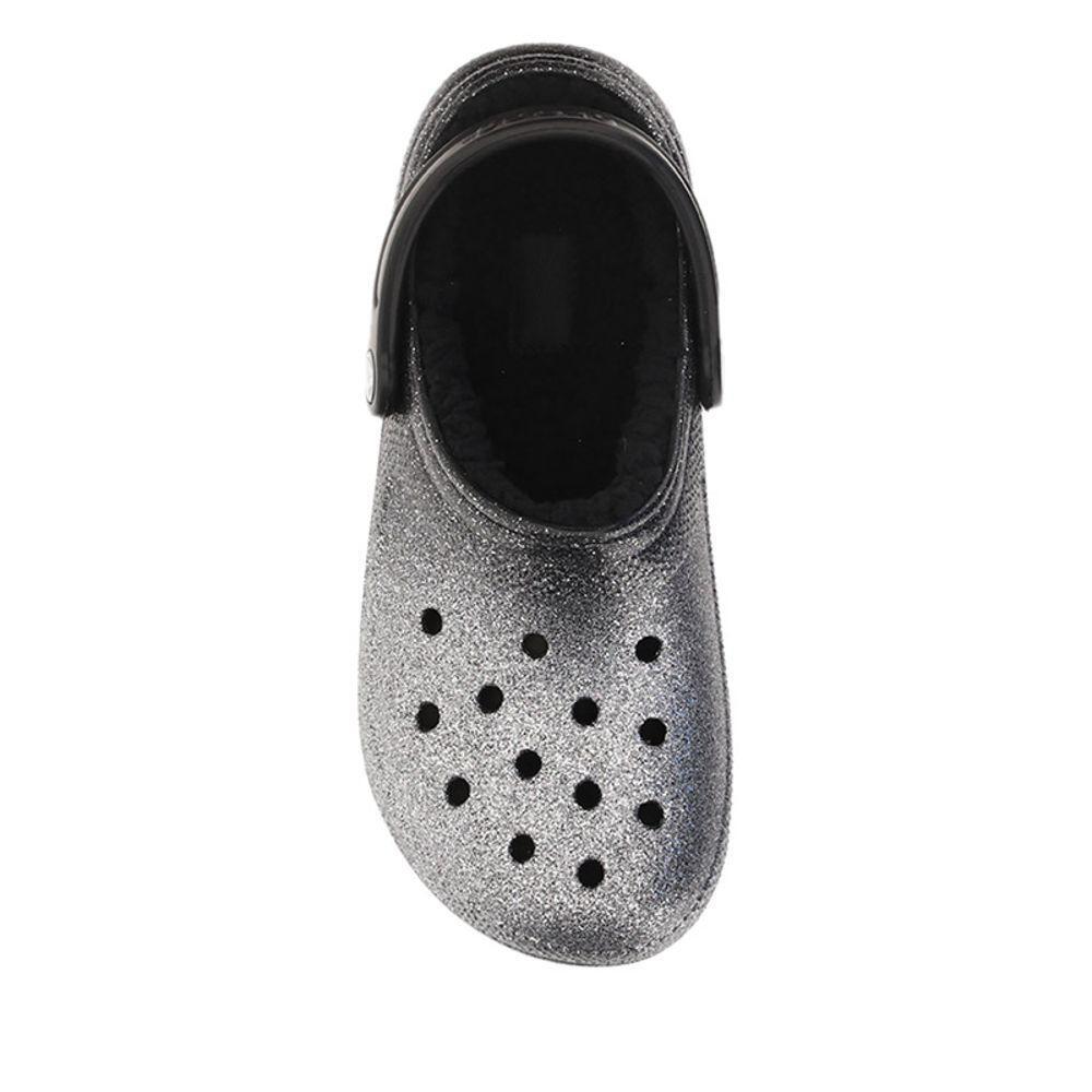Crocs Classic Glitter Lined Sandals CR-CR205842BKSI-EU36/US6