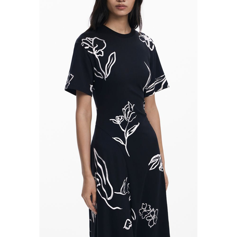 Desigual Black Cotton Women Dress DE-39761-XS