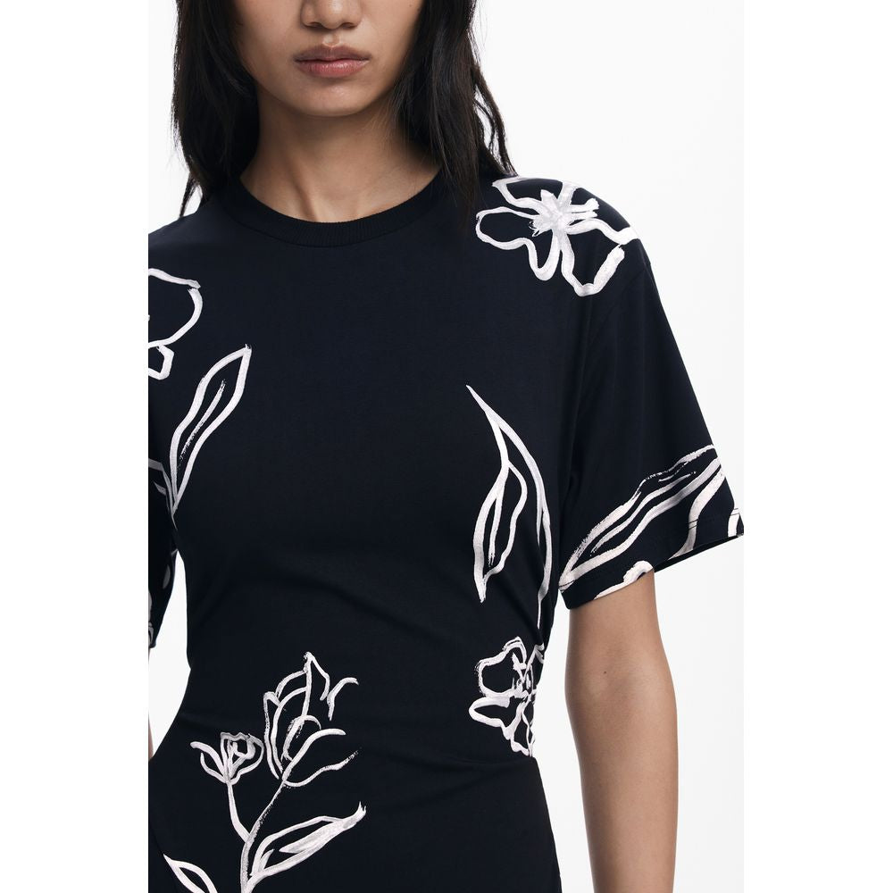 Desigual Black Cotton Women Dress DE-39761-XS