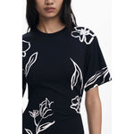 Desigual Black Cotton Women Dress DE-39761-XS