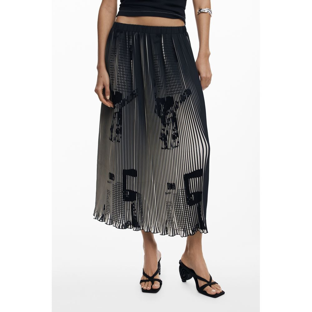 Desigual Black Polyester Women Skirt DE-39769-XS