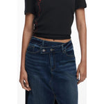 Desigual Blue Cotton Women Skirt DE-39763-XS