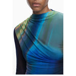 Desigual Blue Polyester Women Dress DE-39784-XS
