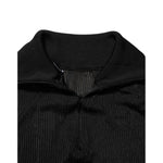 Dolce & Gabbana Black Viscose Turtle Neck Pullover Sweater with half zipper and logo details, luxurious viscose material