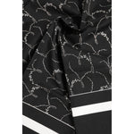 Dolce & Gabbana Black White Printed Square Men Foulard Scarf MS7515