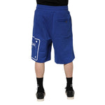Dolce & Gabbana Blue Logo Cotton Bermuda Sweatshorts Shorts PAN76428-48