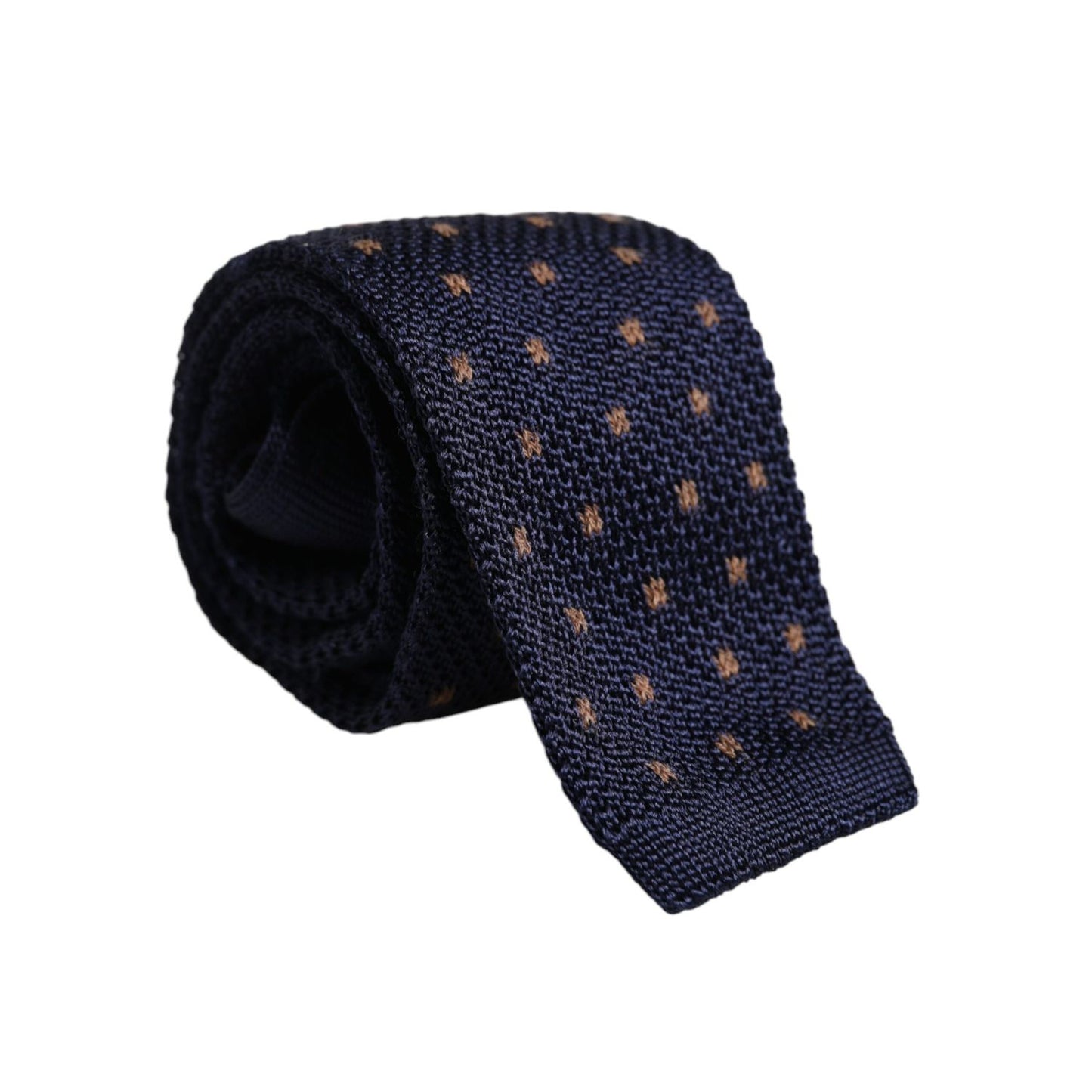 Dolce & Gabbana Blue Polka Dot Silk Adjustable Necktie Tie