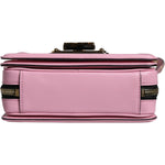Dolce & Gabbana Baby Pink LOLA Leather Studded Crossbody Strap Bag Dolce & Gabbana Rosy Brown