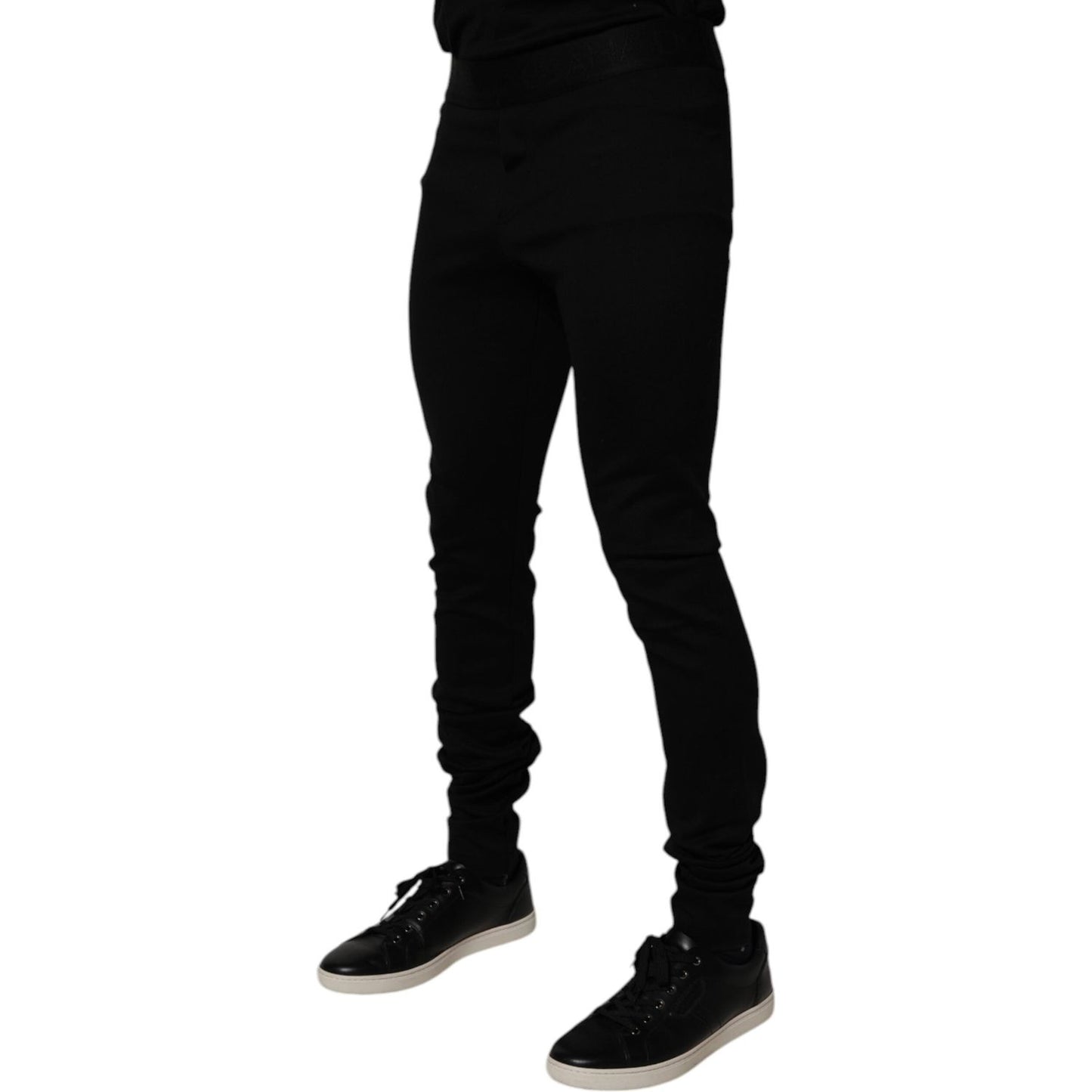 Dolce & Gabbana Black Cotton Jogger Men Sweatpants Pants