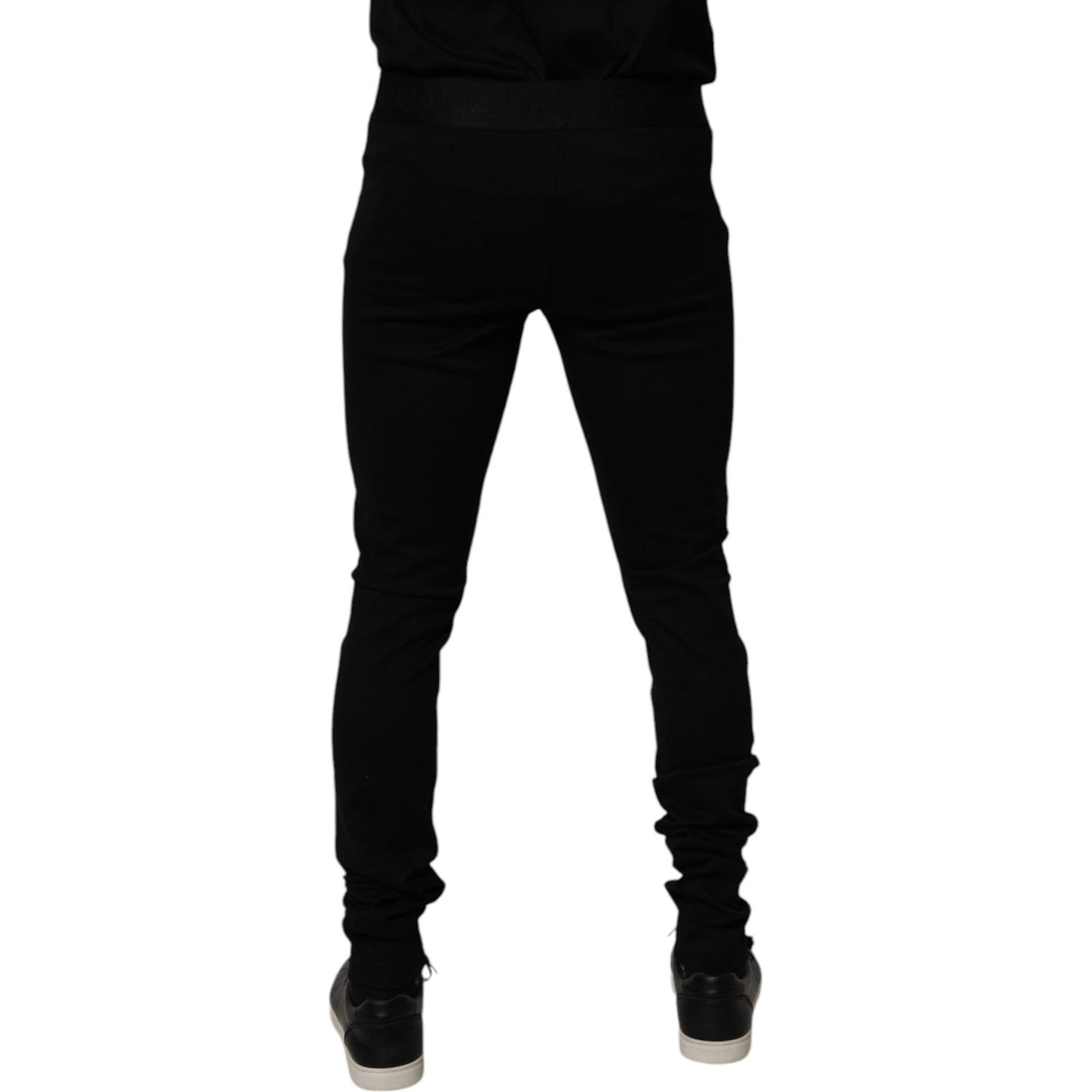 Dolce & Gabbana Black Cotton Jogger Men Sweatpants Pants