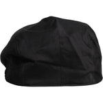 Dolce & Gabbana Black Cotton Newsboy Capello Cabbie Hat HAT9679-60