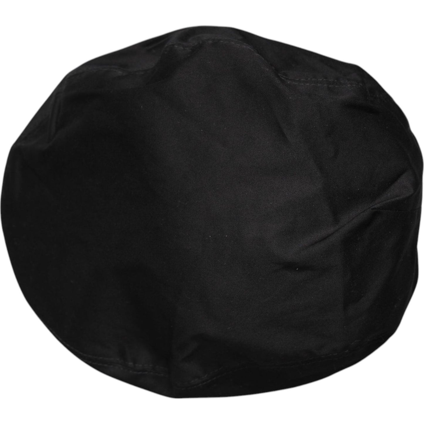 Dolce & Gabbana Black Cotton Newsboy Capello Cabbie Hat HAT9679-60