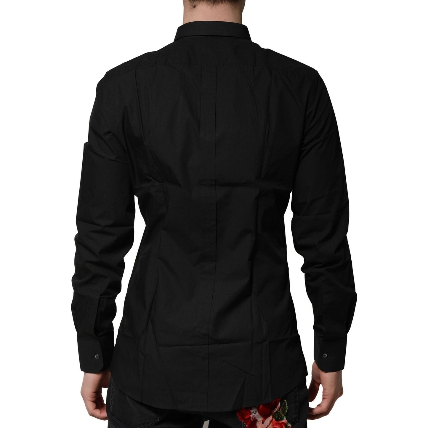 Dolce & Gabbana Black GOLD Long Sleeves Dress Formal Shirt 1728,67345645728,Black,Clothing,Dolce & Gabbana,IT39 | S,Material: 100% Cotton,Men,Men - Clothing,New with tags,Shirts - Men - Clothing Dolce & Gabbana TSH906788-39