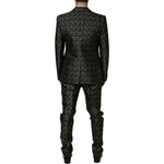 Dolce & Gabbana Black Stars Jacquard SICILIA 2 Piece Suit 1728,67345645728,Black,Dolce & Gabbana,IT44 | XS,IT46 | S,IT50 | L,IT52 | XL,Material: 72% Polyester 14% Metallized Fiber 9% Nylon 5% Acetate,Men,New with tags,Suits - Men - Clothing Dolce & Gabban