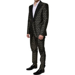 Dolce & Gabbana Black Stars Jacquard SICILIA 2 Piece Suit 1728,67345645728,Black,Dolce & Gabbana,IT44 | XS,IT46 | S,IT50 | L,IT52 | XL,Material: 72% Polyester 14% Metallized Fiber 9% Nylon 5% Acetate,Men,New with tags,Suits - Men - Clothing Dolce & Gabban