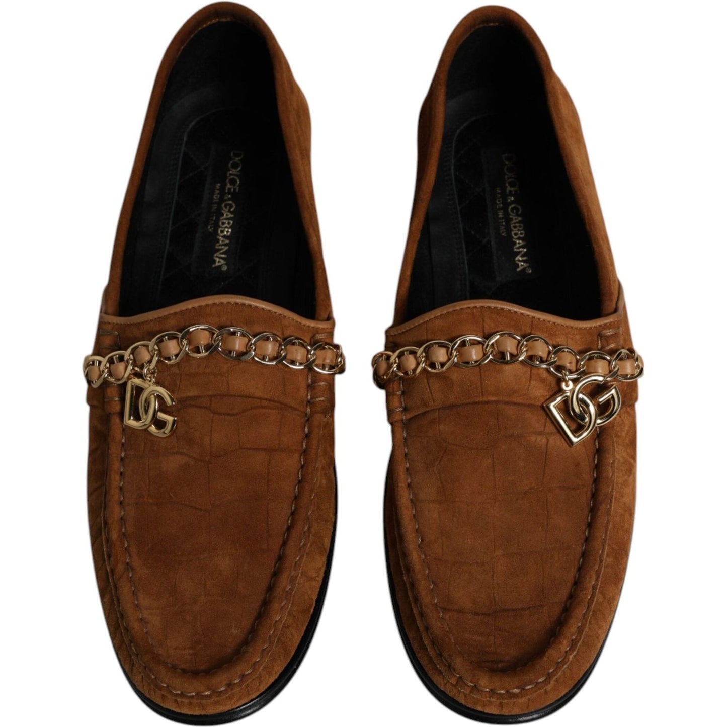 Dolce & Gabbana Dolce & Gabbana Brown Suede Leather Loafers Dress Shoes MV6555-43.5 1728,67345645728,Brown,Dolce & Gabbana,EU43.5/US10.5,Formal - Men - Shoes,Material: 100% Calf Leather,Men,Men - Shoes,Preowned / Defect,Shoes