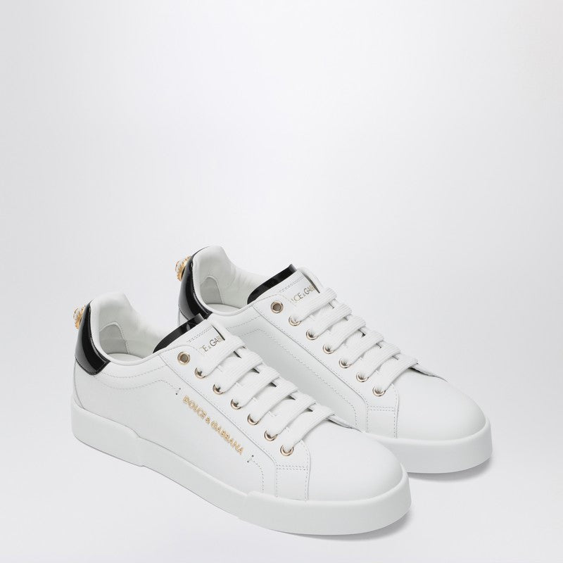 Dolce & Gabbana Dolce&Gabbana White/gold leather Portofino sneakers high_inventory,LDin,Women,Women > Shoes,Women > Shoes > Sneakers,Yes Eu Dolce & Gabbana CK2329AH506/R_DOLCE-89662_500