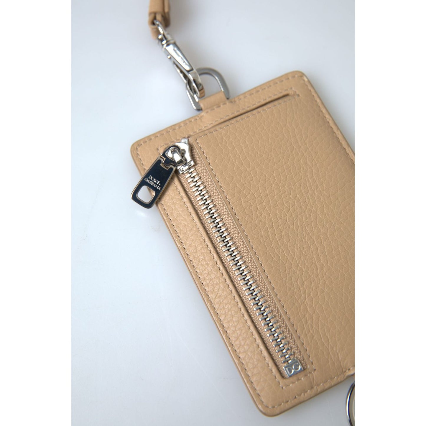 Dolce & Gabbana Dolce & Gabbana Elegant Beige Leather Cardholder Wallet BAG1105 Category-Bags,Dolce & Gabbana,Gender-Men,Material: 100% Leather,Men,New with tags,Subcategory-Wallets,Wallets - Men - Bags