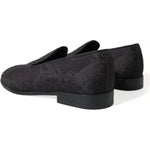 Dolce & Gabbana Elegant Black Brocade Dress Loafers 1728,67345645728,Black,Dolce & Gabbana,EU40.5/US7.5,Loafers - Men - Shoes,Material: 51% Viscose 36% Cotton 4% Polyester 3% Wool 2% Acetate 2% PC 1% Nylon 1% Silk,Men,Men - Shoes,New with tags,Shoes Dolce