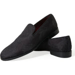 Dolce & Gabbana Elegant Black Brocade Dress Loafers 1728,67345645728,Black,Dolce & Gabbana,EU40.5/US7.5,Loafers - Men - Shoes,Material: 51% Viscose 36% Cotton 4% Polyester 3% Wool 2% Acetate 2% PC 1% Nylon 1% Silk,Men,Men - Shoes,New with tags,Shoes Dolce