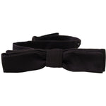 Dolce & Gabbana Dolce & Gabbana Elegant Silk Black Bow Tie FT3650 Black,Category-Accessories,Dolce & Gabbana,Gender-Men,Material: 100% Silk,Men,New with tags,Subcategory-TiesandBowties,Ties & Bowties - Men - Accessories