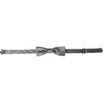 Dolce & Gabbana Gray Satin Silk Adjustable Neck Men Papillon Bow Tie Dolce & Gabbana Dim Gray