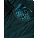 Dolce & Gabbana Green Silk Blend Satin Fitted Strapless Dress Dolce & Gabbana Dark Slate Gray
