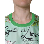 Dolce & Gabbana Dolce & Gabbana Green Silk Granita Al Limone Long Sleeves Sweater TSH86569-40 1728,67345645728,Dolce & Gabbana,Green,IT40|S,Material: 100% Silk,Preowned / Defect,Sweaters - Women - Clothing,Women