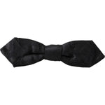 Dolce & Gabbana Multicolor Fantasy Silk Adjustable Neck Bow Tie Dolce & Gabbana Black