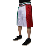 Dolce & Gabbana Multicolor Italia Polyester Bermuda Shorts